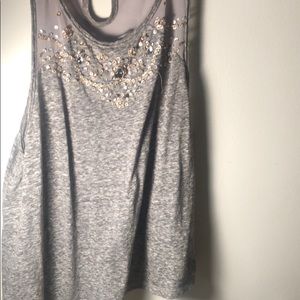 A & F jeweled tank top